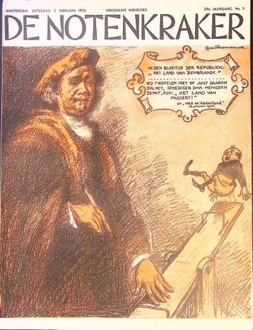 Het land van Mussert op spotprent (lijst optie, Lithos), Verzenden