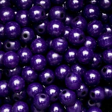 15 x  glaskralen opaal purple 8mm gat c.a. 1mm, Ophalen of Verzenden, Nieuw, Kraal