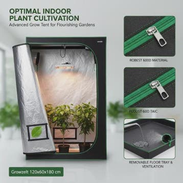 Professionele Kweek Telt 120x60x180 cm - 600D Mylar, Observa, Verzenden, Nieuw
