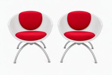 IKEA - Mia Lagerman - Stoel (2) - Plastic, Textiel, Metaal -