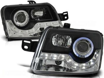 Koplampen Fiat Panda met dagrijverlichting 03-12 zwart, Ophalen of Verzenden, Nieuw