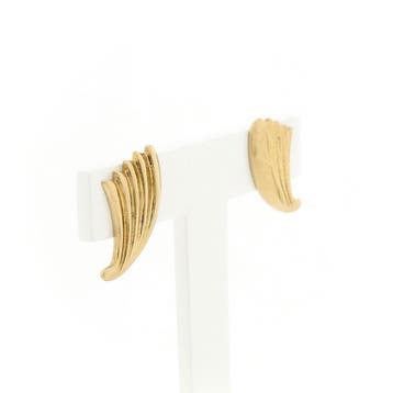 Gouden oorbellen, Sieraden, Tassen en Uiterlijk, Oorbellen, Ophalen of Verzenden, Gebruikt, Overige kleuren, Goud