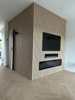 Wandpanelen 280x60 Lattenwand akoestische wandpanelen Hout, Huis en Inrichting, Ophalen of Verzenden, Nieuw