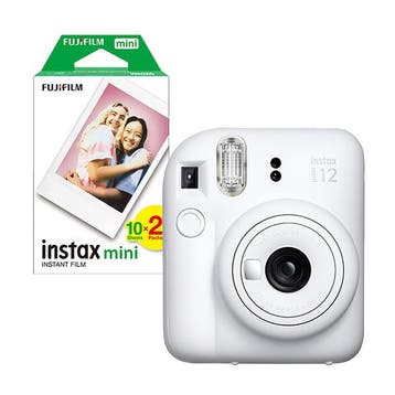 Fujifilm instax mini 12 White bundel met 20 vel papier, Verzenden, Nieuw, FujiFilm