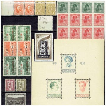 Luxemburg 1890/2002 - Luxemburg, lot, goede uitgiften in, Gestempeld