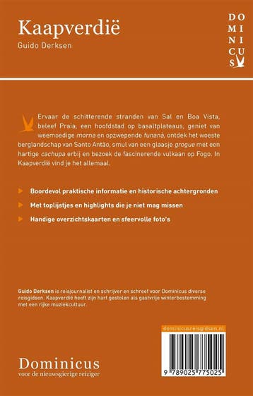 Kaapverdië / Dominicus landengids 9789025775025, Boeken, Reisgidsen, Verzenden, Gelezen, Guido Derksen