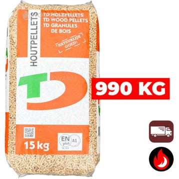 975kg | ENplus A1 houtpellets | €529,95 incl. bezorging, Verzenden