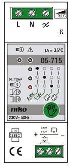 Niko DIN-rail dimmer 750VA, Doe-het-zelf en Verbouw, Ophalen of Verzenden, Nieuw