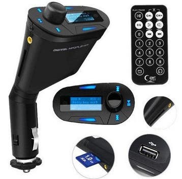 FM transmitter 12V incl.MP3 speler, remote & aux-kabel, Ophalen of Verzenden, Nieuw