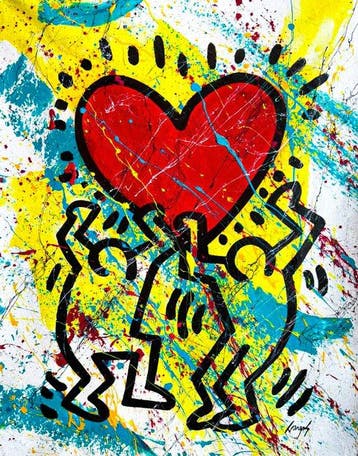 Gongas (XX-XXI) - vs Keith Haring - Vandal Love - XL