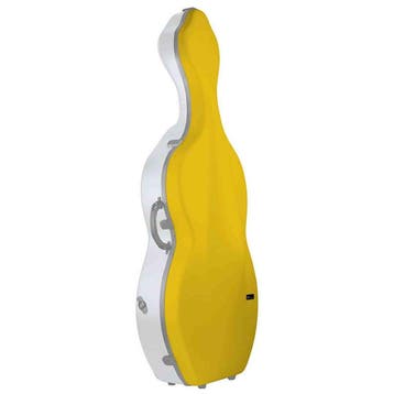 BAM BONB1003XLJW Bonbon cellokoffer 4/4 wit met gele, Auto diversen, Dakkoffers, Ophalen of Verzenden, Nieuw