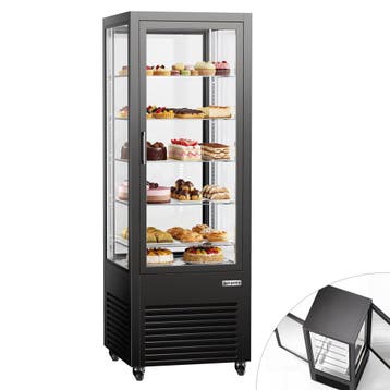 GGM Gastro | Panorama-koelvitrine - 440 liter - 2 glazen |, Verzenden, Nieuw