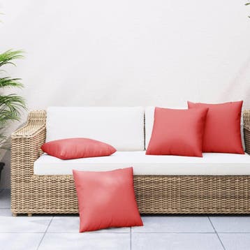 vidaXL Bankkussens 4 st 60x60 cm stof rood, Verzenden, Nieuw, Rood