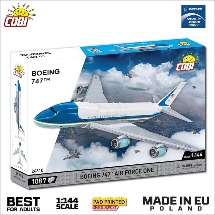 COBI 26610 Boeing 747 Air Force One (Voertuigen), Kinderen en Baby's, Speelgoed | Bouwstenen, Nieuw, Verzenden