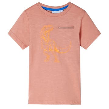 vidaXL Kindershirt met korte mouwen 128 lichtoranje, Verzenden, Nieuw