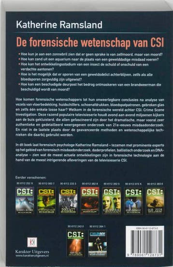 De forensische wetenschap van CSI 9789061128731 K. Ramsland, Verzenden, Gelezen, K. Ramsland