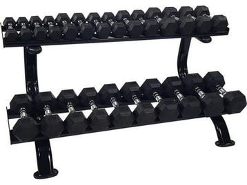 Tunturi Dumbbell Rek - Halterrek - 2-laags - Zwart, Verzenden, Nieuw
