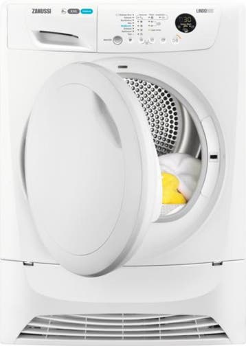 Zanussi Zdc8245nw - Condensdroger - 8 kg - Sensordroger - 66, Ophalen of Verzenden, Zo goed als nieuw, Voorlader, 85 tot 90 cm