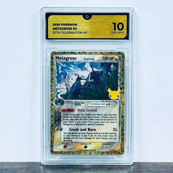 Pokémon Graded card - Metagross ex 11 - 30th Anniversary –, Nieuw