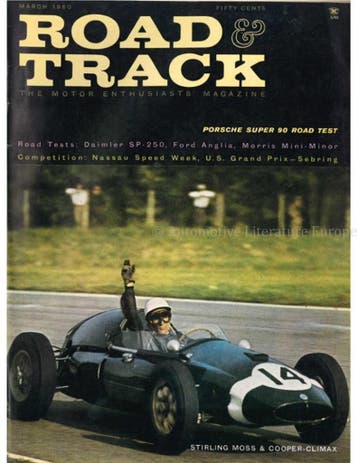 1960 ROAD AND TRACK MAGAZINE MAART ENGELS, Nieuw, Author