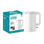 Winning Star ST-6044 - Waterkoker - 1.7 Liter - RVS, Witgoed en Apparatuur, Waterkokers, Ophalen of Verzenden, Nieuw