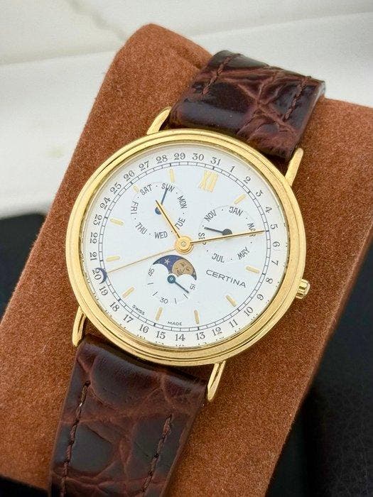Certina - Zonder minimumprijs - Triple Calendar Moonphase, Sieraden, Tassen en Uiterlijk, Horloges | Heren