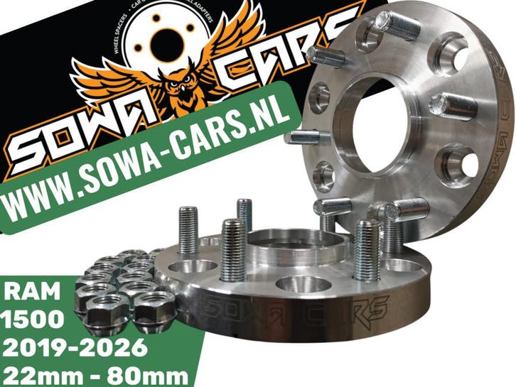 Spoorverbreders Spacers Dodge RAM 1500 6x139,7 77,8 25mm, Auto diversen, Tuning en Styling, Verzenden