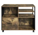 Houten Verrijdbare Archiefkast met Lade – 80x65x40 cm, Verzenden, Nieuw in verpakking