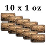 1 Troy Ounce - Koper .999 - 10 x 1 oz $100 US Benjamin