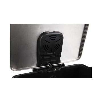 EKO Pedaalemmer E-Cube 40 ltr - Zwart/Mat RVS, Huis en Inrichting, Verzenden, Nieuw