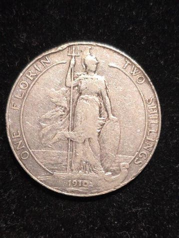 Verenigd Koninkrijk. Edward VII. 2 Shillings-Florin 1910