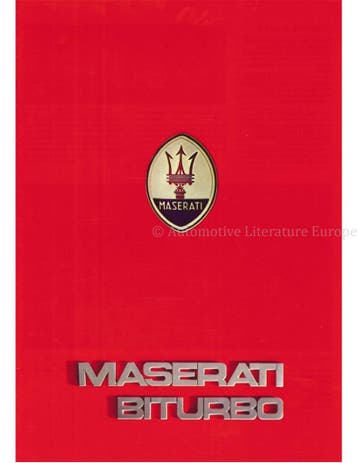 1984 MASERATI BITURBO BROCHURE FRANS, Boeken, Nieuw, Author