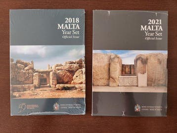 Malta. Year Set (BU) 2018/2021 (2 sets) (Zonder