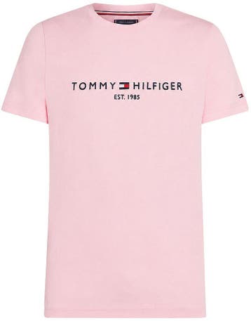 Tommy Hilfiger T-shirt Logo Roze maat XL Heren, Verzenden, Tommy Hilfiger, Roze, Maat 56/58 (XL)