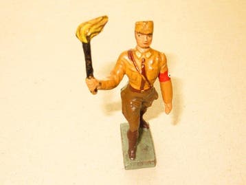Durso - Figuur - lineol flambeau SA très rare no lineol, Nieuw