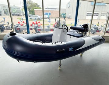Hibo Polyester Console RIB 3.60 + Tohatsu 20 PK, Watersport en Boten, Rubberboten, Polyester/glasvezel, Nieuw, Hibo, Brandstoftank
