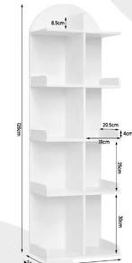 Witte Boekenkast met 10 Planken – Compact en Modern, Verzenden, Nieuw
