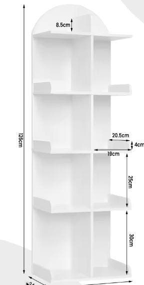 Witte Boekenkast met 10 Planken – Compact en Modern, Huis en Inrichting, Verzenden, Nieuw