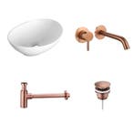 Sani Royal Keramische Waskomset Vino Brons, Nieuw