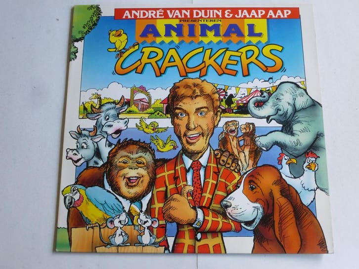Andre van Duin & Jaap Aap presenteren Animal Crackers (LP), Cd's en Dvd's, Vinyl | Nederlandstalig, Zo goed als nieuw, Ophalen of Verzenden