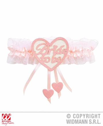Kousenband bride to be roze/wit, Kleding | Dames, Carnavalskleding en Feestkleding, Ophalen of Verzenden, Nieuw