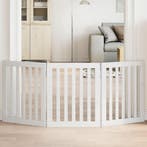 vidaXL Hondenhek inklapbaar 3 panelen 150 cm populierenhout, Dieren en Toebehoren, Honden-accessoires, Verzenden, Nieuw