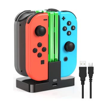 Fyoung 4 in 1 LED Joycon Charger voor Nintendo Switch met..., Verzenden, Nieuw