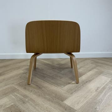 Muuto Visu loungestoel / fauteuil houten van Mika Tolvanen,, Ophalen of Verzenden, Gebruikt, Hout, Eén