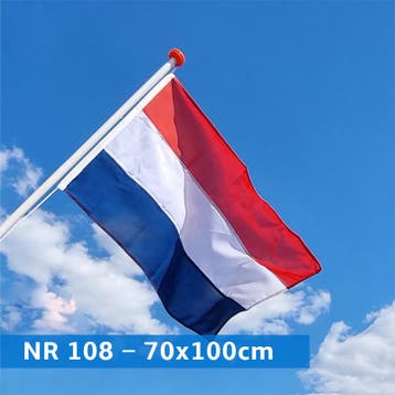 NR 108: Nederlandse vlag 70x100 cm marine blauw (bootvlag), Diversen, Vlaggen en Wimpels, Nieuw