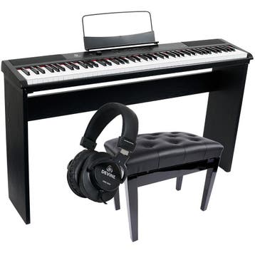 Fazley FSP-200-BK digitale piano zwart + onderstel +, Verzenden, Nieuw