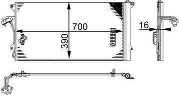 Airco condensor o.a: Audi, Porsche, Volkswagen - Q7 (4LB), Ophalen of Verzenden, Nieuw, Audi