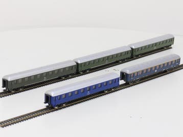 Schaal H0 Lima personenrijtuigen set 5-delig van de DB #5805, Gebruikt, Gelijkstroom, Overige typen, Ophalen of Verzenden