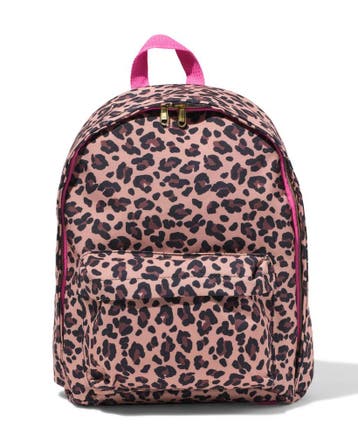HEMA Schooltas 40x30x10cm luipaard, Verzenden, Nieuw