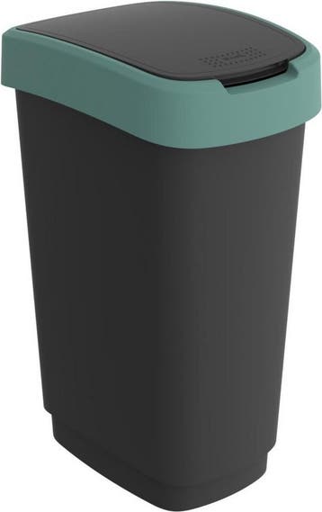 Rotho Twist Afvalbak 50L Mistletoe Groen/Antraciet, Ophalen of Verzenden, Nieuw